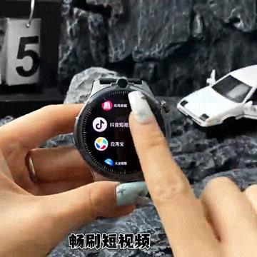 疯抢中！！能打电话/刷抖音【中国500强 创维S4智能手表】可插卡4G全网通 登微信/玩游戏/下载APP/拍视频/防水/运动/健康监测等多功能 礼盒装 商品图0
