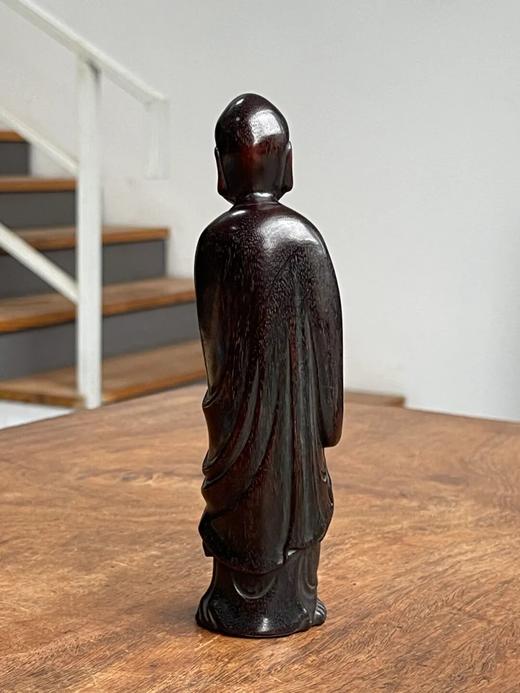 小叶紫檀雕罗汉立像，顺丰包邮 商品图2