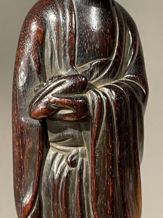 小叶紫檀雕罗汉立像，顺丰包邮 商品图12