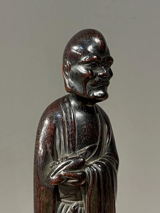 小叶紫檀雕罗汉立像，顺丰包邮 商品图8