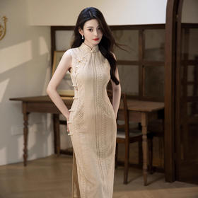 MYJ 中式国风旗袍气质复古改良款修身日常可穿连衣裙