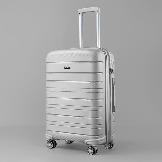 摔不烂行李箱全新PP拉杆箱行李箱 大容量拉链箱20寸登记密码箱 商品图2