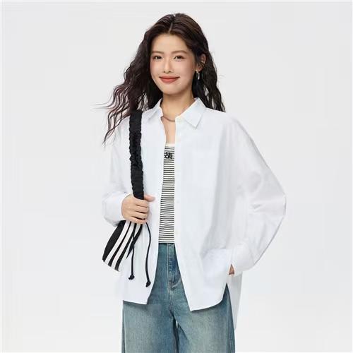 佐丹奴女装25年商场同款牛津纺单口袋长袖衬衫05345018 商品图1