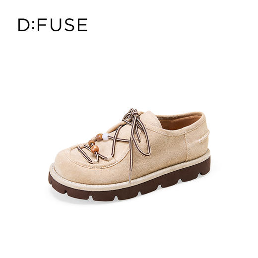 Dfuse迪芙斯2025秋季新款航海风勃肯鞋复古学院风绒面袋鼠鞋休闲女鞋DFD3112052 商品图6