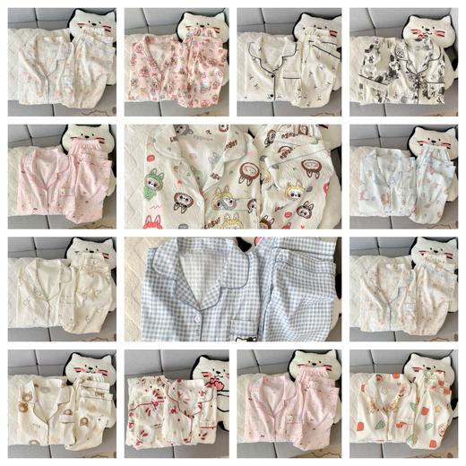 【满158元减79元！到手79两套】故事与她卡通系列睡衣套装 面料柔软细腻自带肌理感不怕皱 多种卡通图案任选 可爱休闲居家套装 商品图0