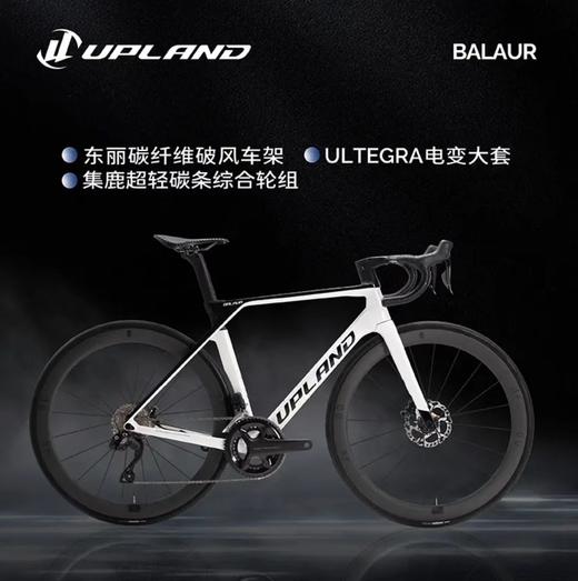 UPLAND阿普兰Balaur巴勒超轻全碳纤维自行车公路车24速白色碳轮版 商品图8