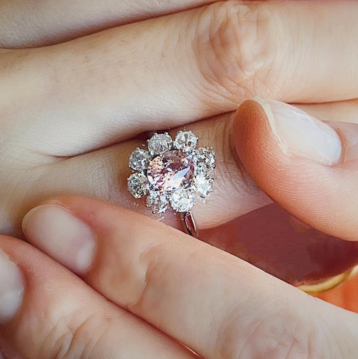 CLASSIC系列 18K镶钻石和帕帕拉恰 戒指 商品图0