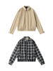 美式复古格纹双面穿外套 秋冬新款宽松小众休闲夹克上衣 商品缩略图4