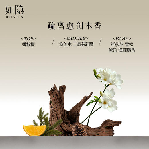 如隐RUYIN越山香水 招财中性男士女士寺庙香淡香木质香礼盒礼物 商品图1