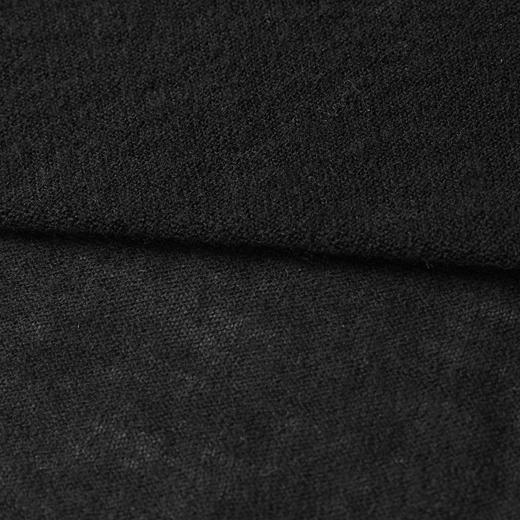 ROMI STUDIO 100%水溶羊毛黑色一字领落肩卷边针织衫 RW24WSD1134 商品图4