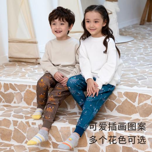 【云优选】（320克高棉起绒）moimoi儿童加厚保暖休闲裤卫裤加绒 商品图2