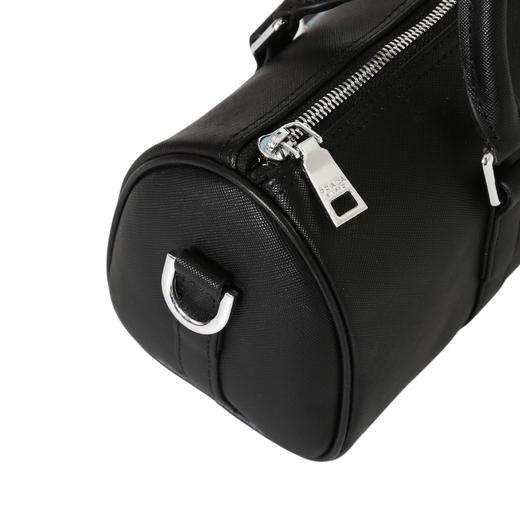 涂珐琅金属三角形徽标 单肩斜挎手提包 女款 黑色 商品图8