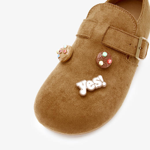 西遇丑萌勃肯鞋女新款秋季可爱小狗一脚蹬懒人平底鞋软底单鞋K1857094 商品图5