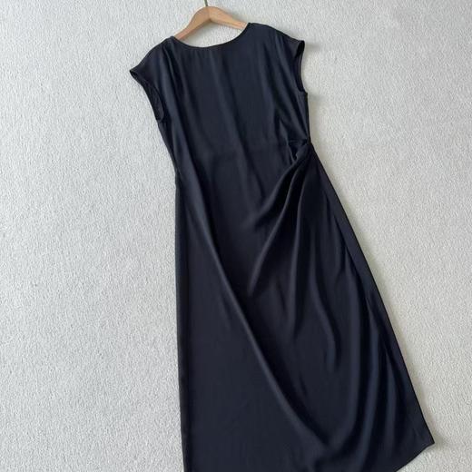 【à perles】TH*腰部捏褶醋酸连衣裙 商品图7