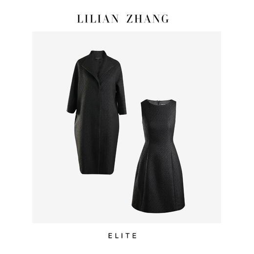 定制—精致暗花—束腰连袖茧型高级风衣气场时尚大衣外套 1907001 商品图3