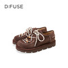 Dfuse迪芙斯2025秋季新款航海风勃肯鞋复古学院风绒面袋鼠鞋休闲女鞋DFD3112052 商品缩略图12
