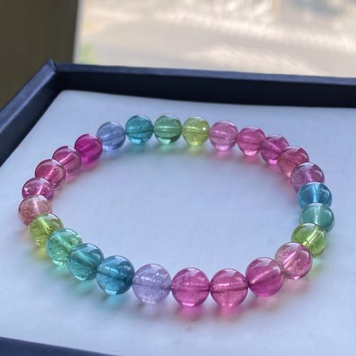 7mm单圈彩虹碧玺手串 商品图2