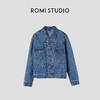 ROMI STUDIO“衣橱经典”复古绣花水洗赤耳丹宁牛仔外套RWCAW86167 商品缩略图0