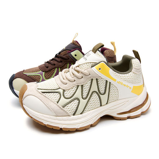 西遇厚底老爹鞋女新款秋季复古丑萌增高跑步休闲鞋户外运动鞋V1857056 商品图4