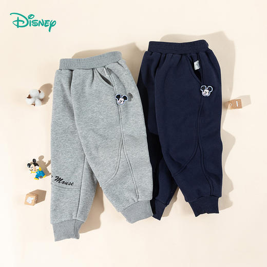 迪士尼秋冬新款男童休闲长裤舒适耐磨卫裤不易起球运动长裤ZD3EK031 商品图2