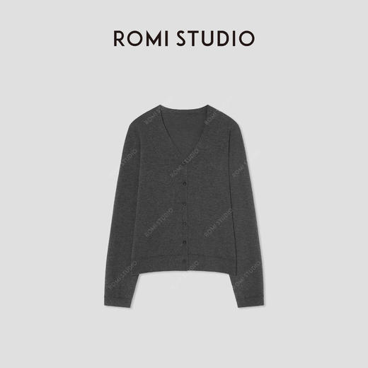 ROMI STUDIO“轻盈煦暖”山羊绒混纺自然亲肤开襟毛衫 RWCSST1628 商品图0
