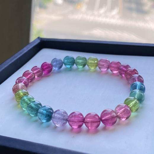 7mm单圈彩虹碧玺手串 商品图5