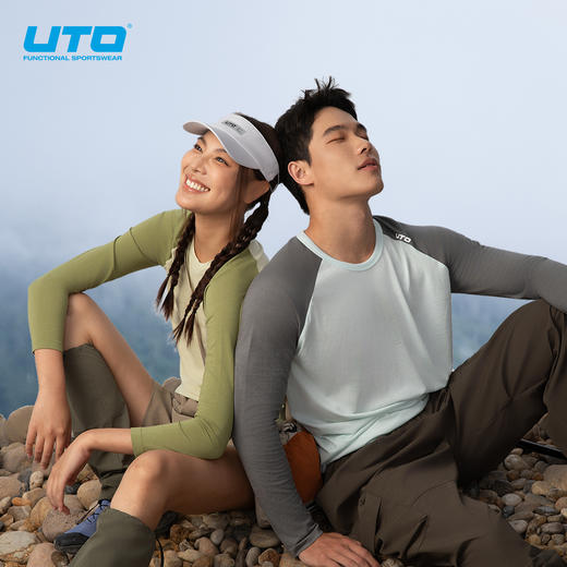 UTO/悠途向峰羊毛云柔长袖春秋户外徒步登山男女同款吸湿排汗T恤 商品图1