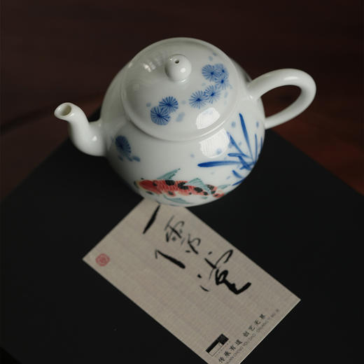 【一儒堂青花加彩匠心手作】青花加彩茶席雅物 传宫廷之美 承景德之器 商品图5