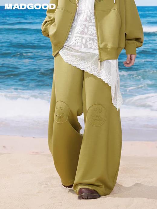 马得工地/MDGDCK252433/膝盖表情贴布垂感卫裤 商品图2