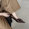 【预售5天】羊皮版意大利通勤真皮尖头5cm细高跟蝴蝶结浅口单鞋女鞋QQJ&JZ-1963 商品缩略图2