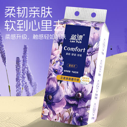 【蓝漂】本色挂式抽纸800张*2提 悬挂抽纸餐巾纸 家用实惠装厕纸纸面巾卫生纸 商品图2