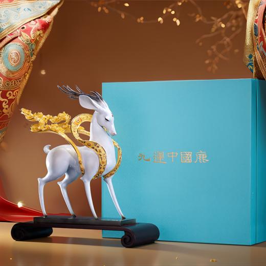 朱炳仁铜 | 九运中国鹿·玄鹿 家居摆件 商品图0