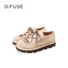 Dfuse迪芙斯2025秋季新款航海风勃肯鞋复古学院风绒面袋鼠鞋休闲女鞋DFD3112052 商品缩略图7