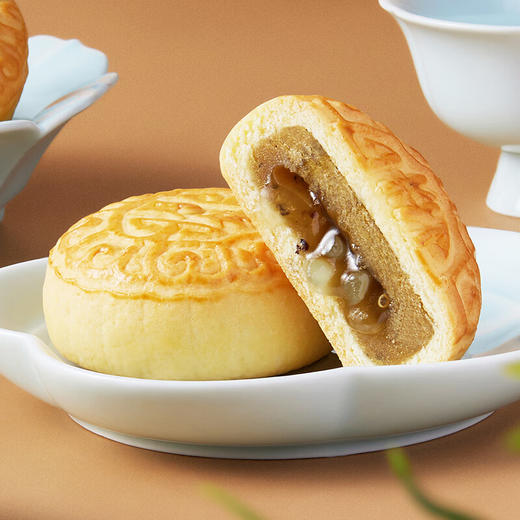 鲜品屋中秋节月饼礼盒高档新式健康流心月饼送礼蛋黄莲蓉企业团购礼品 鲜品低糖中秋礼盒300g 商品图5