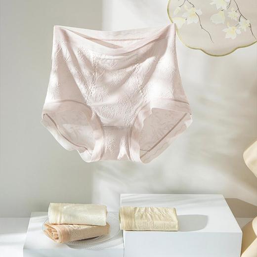 AILISCOCO新中式花卉浮雕内裤，中高腰轻收腹，轻塑小蛮腰 商品图6