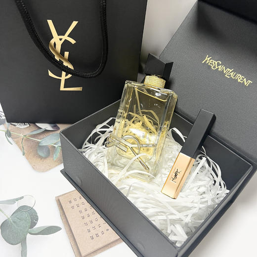 YSL圣罗兰自由之水90ml+小金管口红1966+礼盒 商品图0