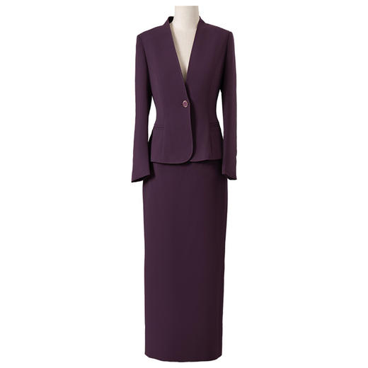 YBY L826时尚气质连立领外套修身半身裙职业通勤套装裙 商品图4