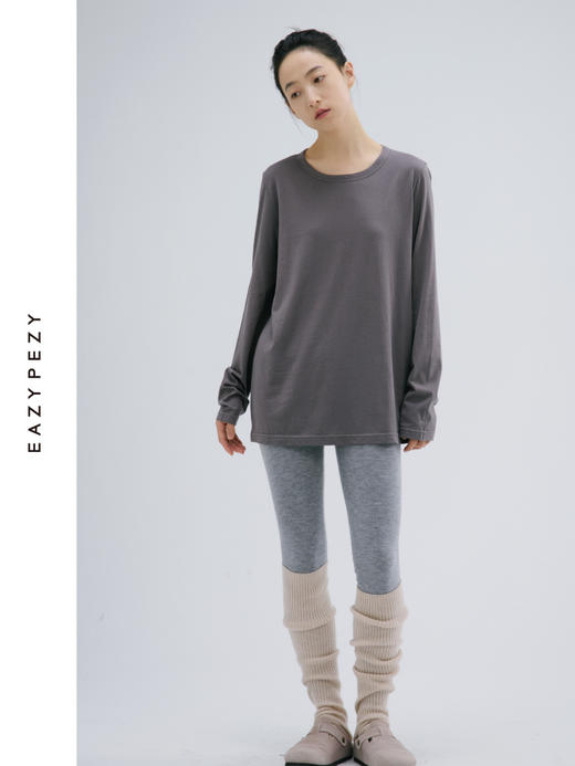 黑脸羊3.0长绒棉真丝羊毛长袖T恤 商品图3