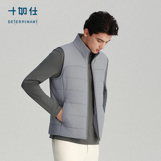 【十如仕】秋冬梭织立领驼绒保暖马甲-VT01-01 商品图2