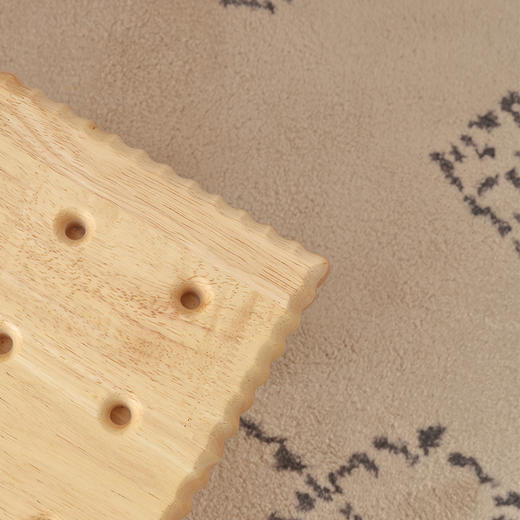 Trees&wind饼干实木小凳|橡胶实木天然原木色，承重稳稳当当 ！ 商品图5