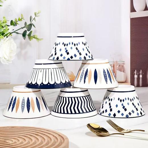 Trees&wind五英寸斗笠碗8个装|高脚设计防烫易端，可蒸/烤微波炉，耐高温能进洗碗机 商品图3