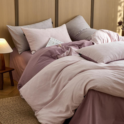 【热卖推荐】自然醒60支轻奢提花磨毛四件套系列HS 商品图3