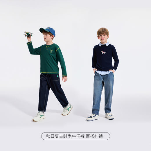 【英氏】【110-175】男童春秋牛仔裤 商品图6