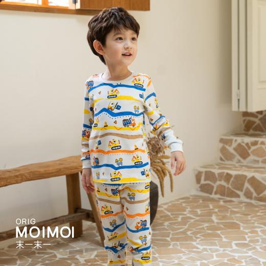 【云优选 】韩国moimoi末一末一 儿童保暖内衣套装儿童家居服（230丝麻棉中等厚度） 商品图2