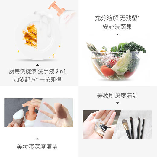 白猫天然苏打泡沫洗洁精400g 商品图2