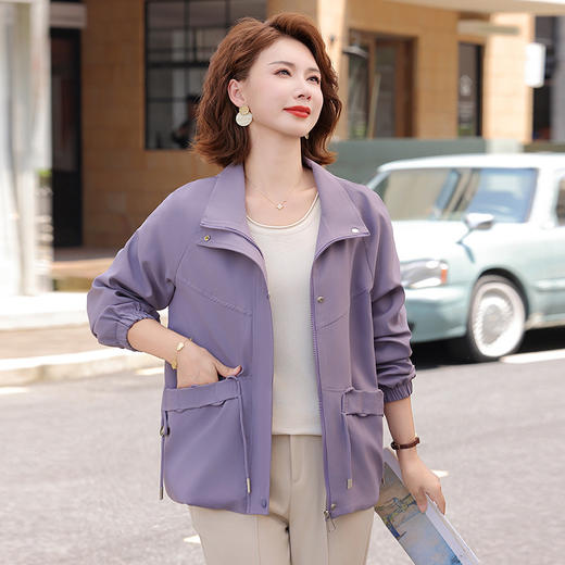 FW 8038妈妈时尚减龄风衣外套 商品图0