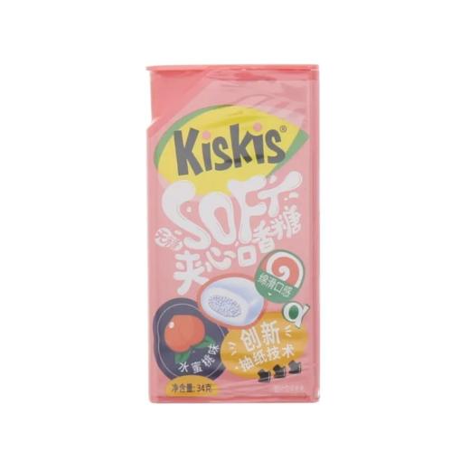 【超市】酷滋水蜜桃咀嚼无糖口香糖34g 商品图0