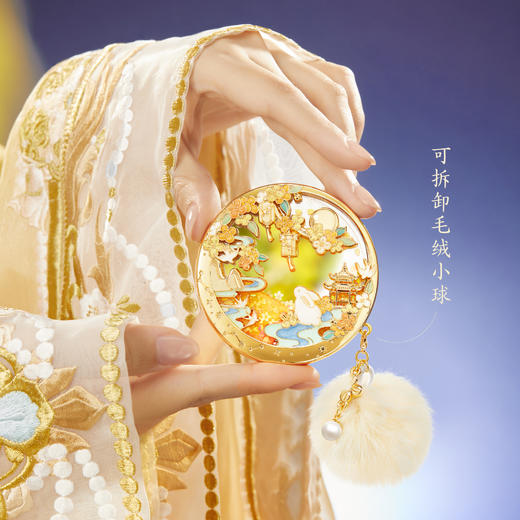 【故宫镜子】月中桂兔流沙镜子随身镜文创中秋教师节生日礼物伴手礼 商品图4