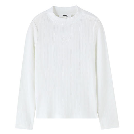 【天丝莫代尔】女童中领长袖针织衫秋季新款安奈儿童装EG531668 商品图5