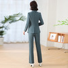 奢姿女装2025秋装新款气质修身显瘦职业套装女士西装长裤两件套25099A830 商品缩略图2